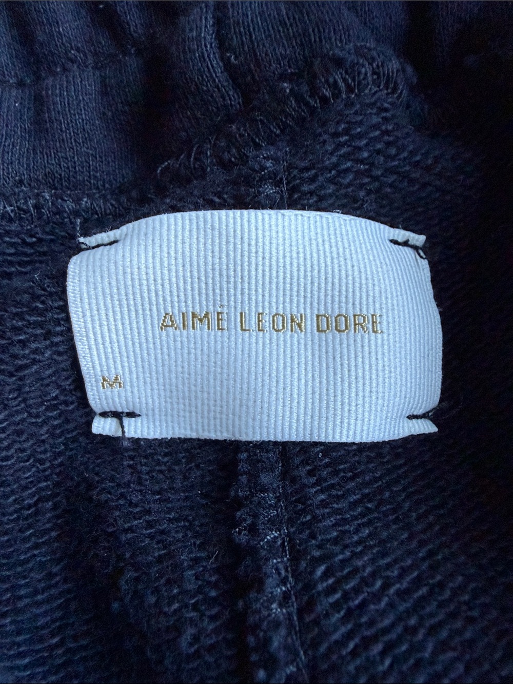 Black Aime Leon Dore Tonal Logo Sweatpants Size M - Picture 4 of 4
